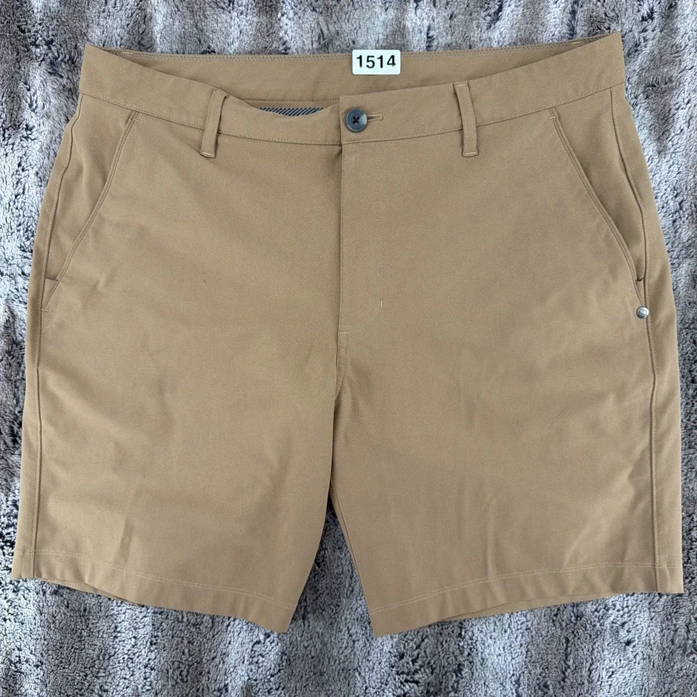 Vuori Brown Shorts Mens 36x8 Golf Performance Casual Active Preppy Techwear